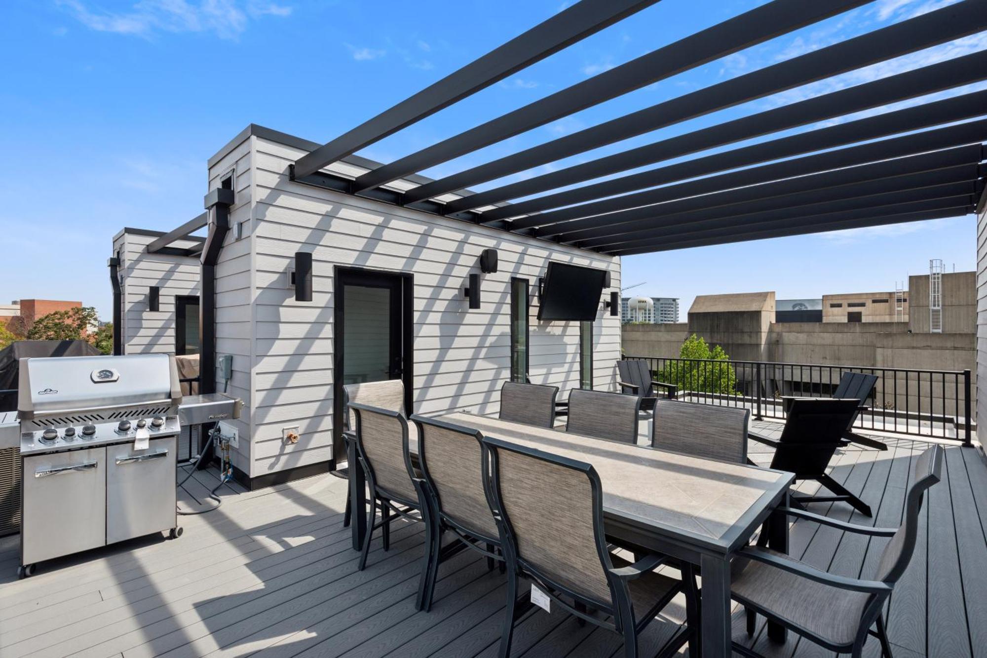 New Modern Townhome With Rooftop Patio Townhouse Iowa City Exterior photo